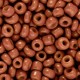 Seed beads 6/0 (4mm) Deep terracotta brown